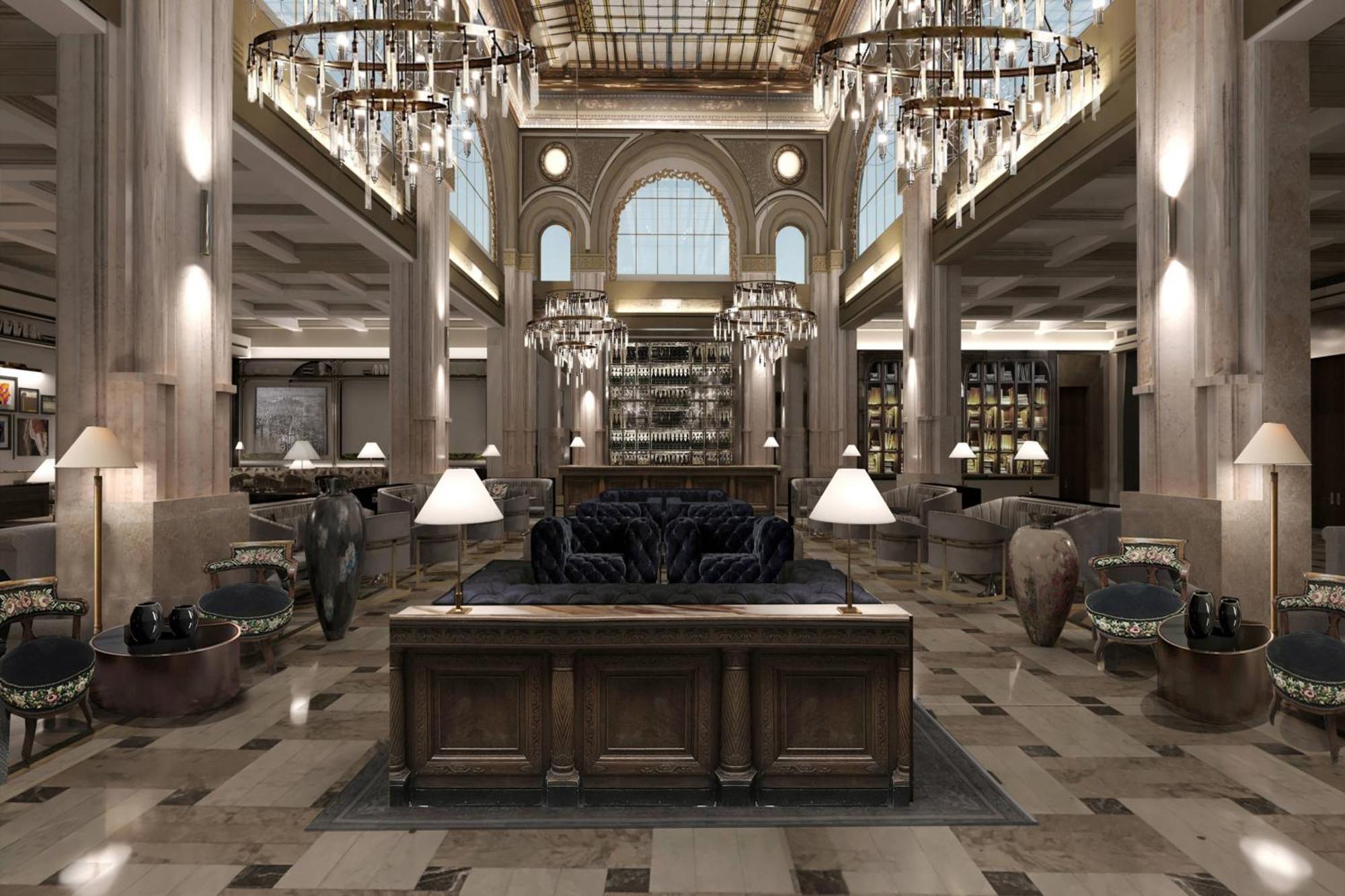 The Marmorosch Bucharest, Autograph Collection Hotel Exterior photo The lobby of the hotel